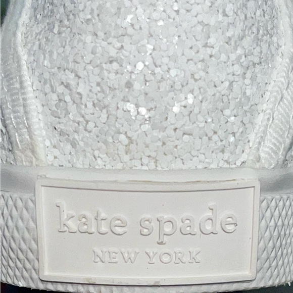 Kate Spade-Trista Glitter Sneaker in white size 8 1/2 - Picture 11 of 16